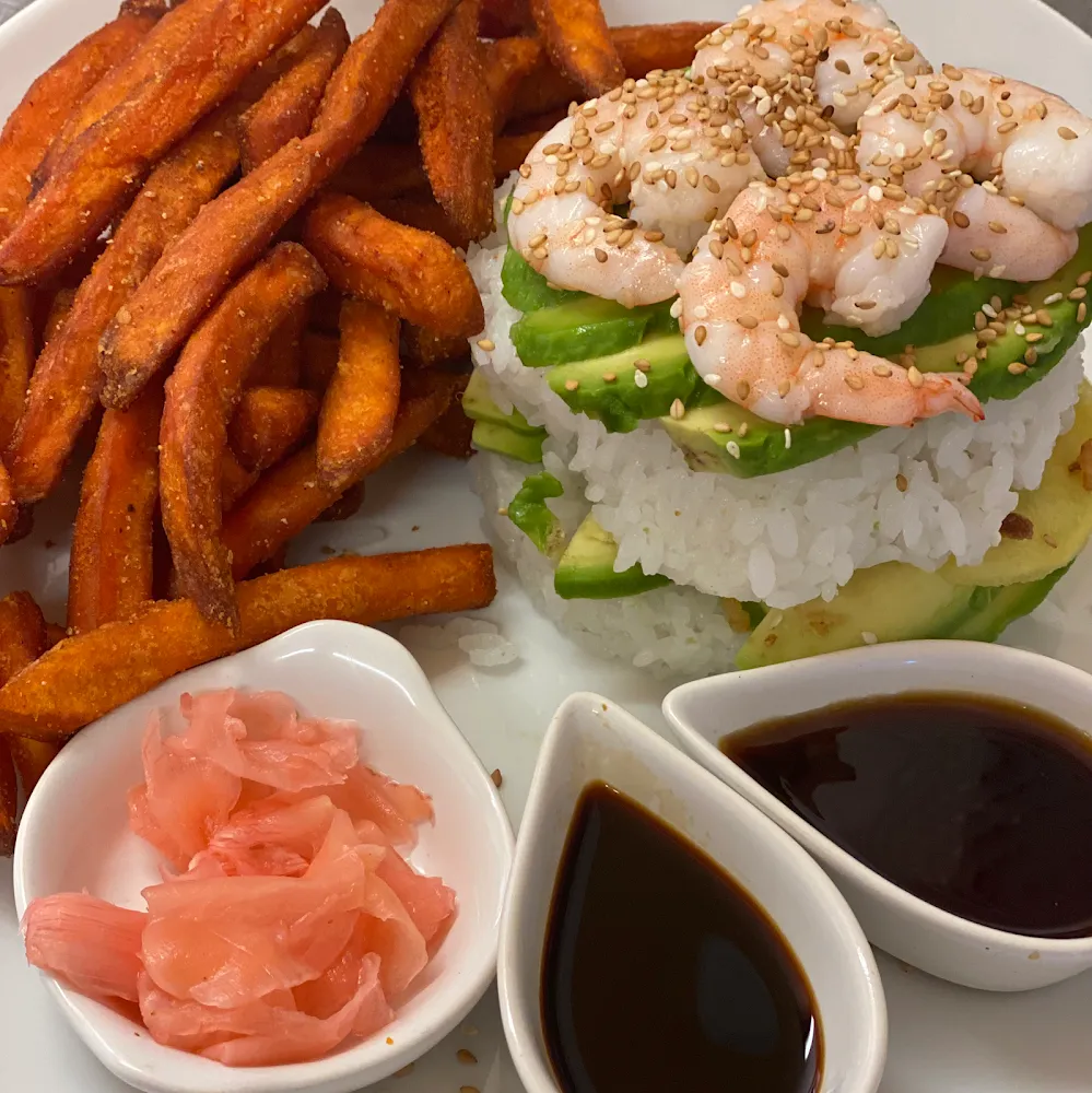 Burger Sushi Frites de Patate Douce